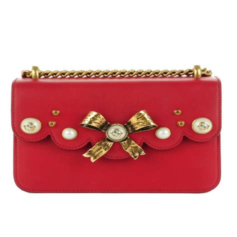 gucci red bow dress|gucci black leather handbags.